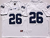 Youth Penn State Nittany Lions 26 Saquon Barkley White College Football Jersey,baseball caps,new era cap wholesale,wholesale hats